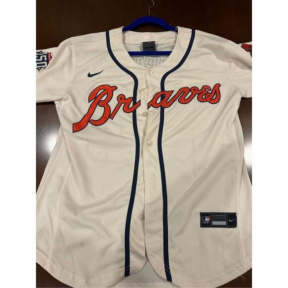 Y2K Awesome Nike Charlie Morton Atlanta Braves Embroidered Jersey Size 40 - Picture 10 of 13